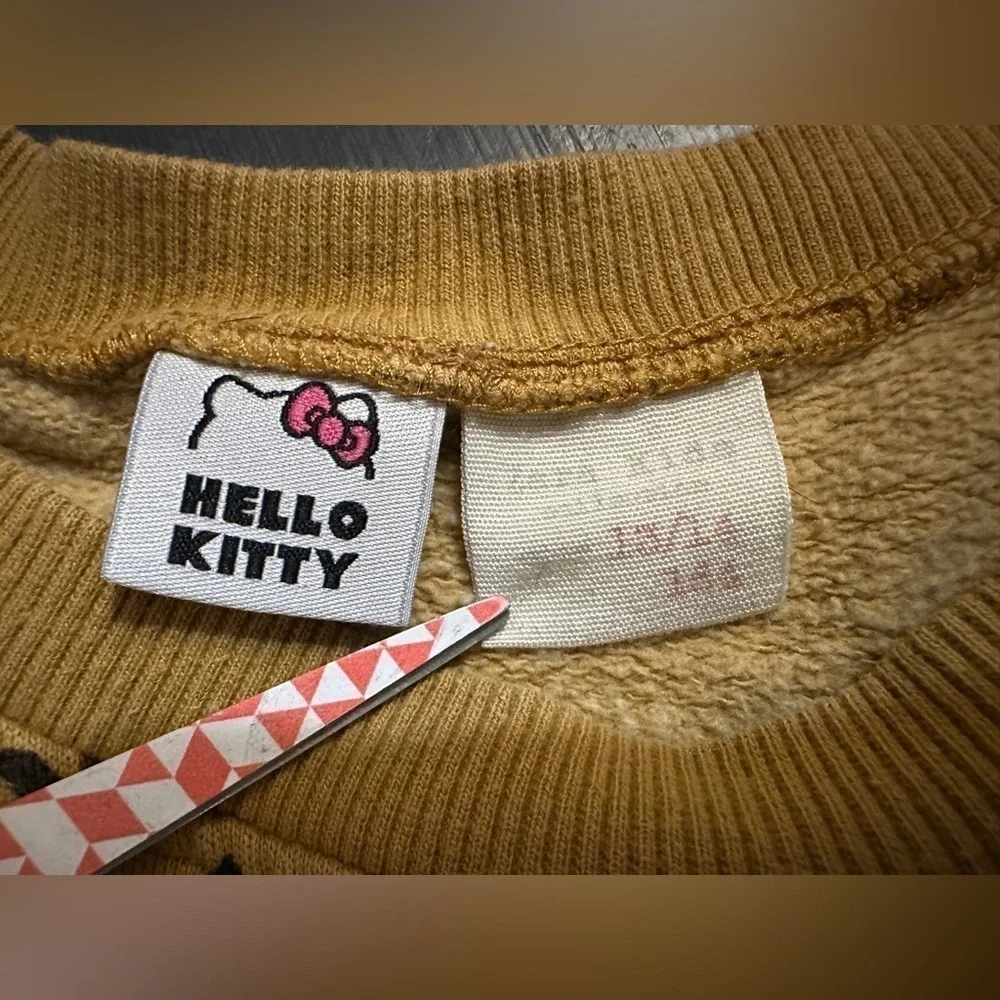 Zara Kids Hello Kitty Leopard Print Sweatshirt Girl’s Size 13/14 - Picture 9 of 9